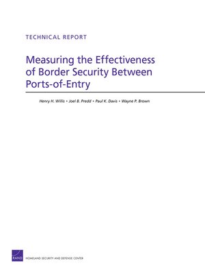 cover image of Measuring the Effectiveness of Border Security Between Ports-of-Entry